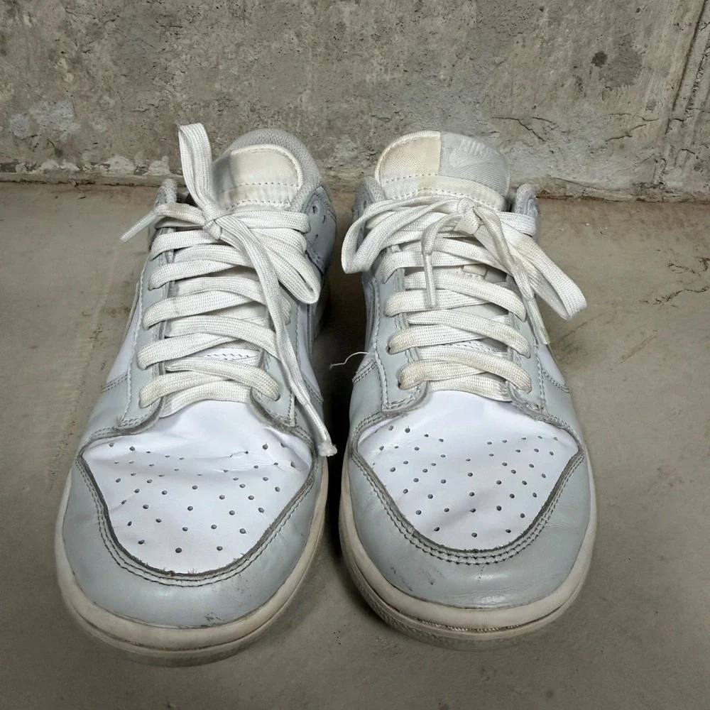 Nike‎ Dunk Low Grey Fog White Leather Sneakers DD1503-103 Womens 8.5